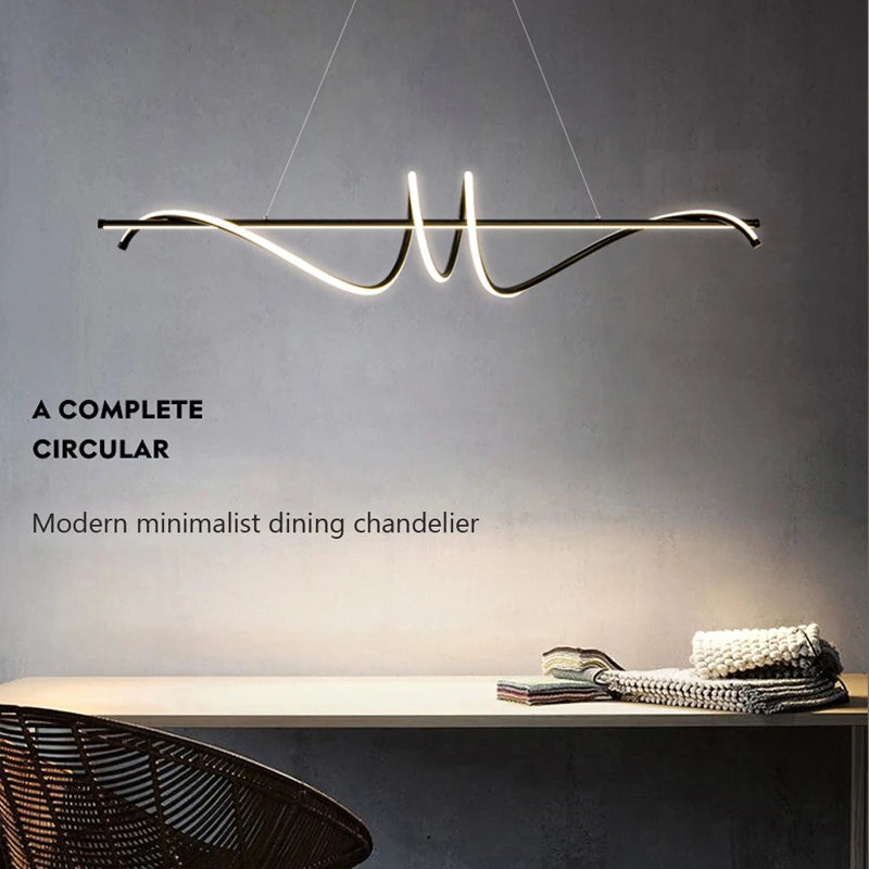 suspension moderne en led pour décoration intérieure élégante - vue 4 sur 8