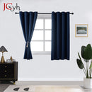 Rideau occultant court moderne pour salon chambre
