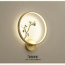 applique murale led traditionnelle chinoise en cuivre pour intérieur décoratif