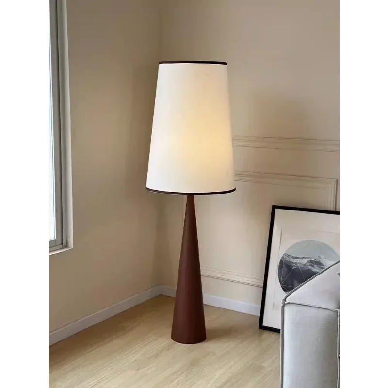 lampadaire japonais wabi-sabi en bois design nordique décoratif - vue 2 sur 12
