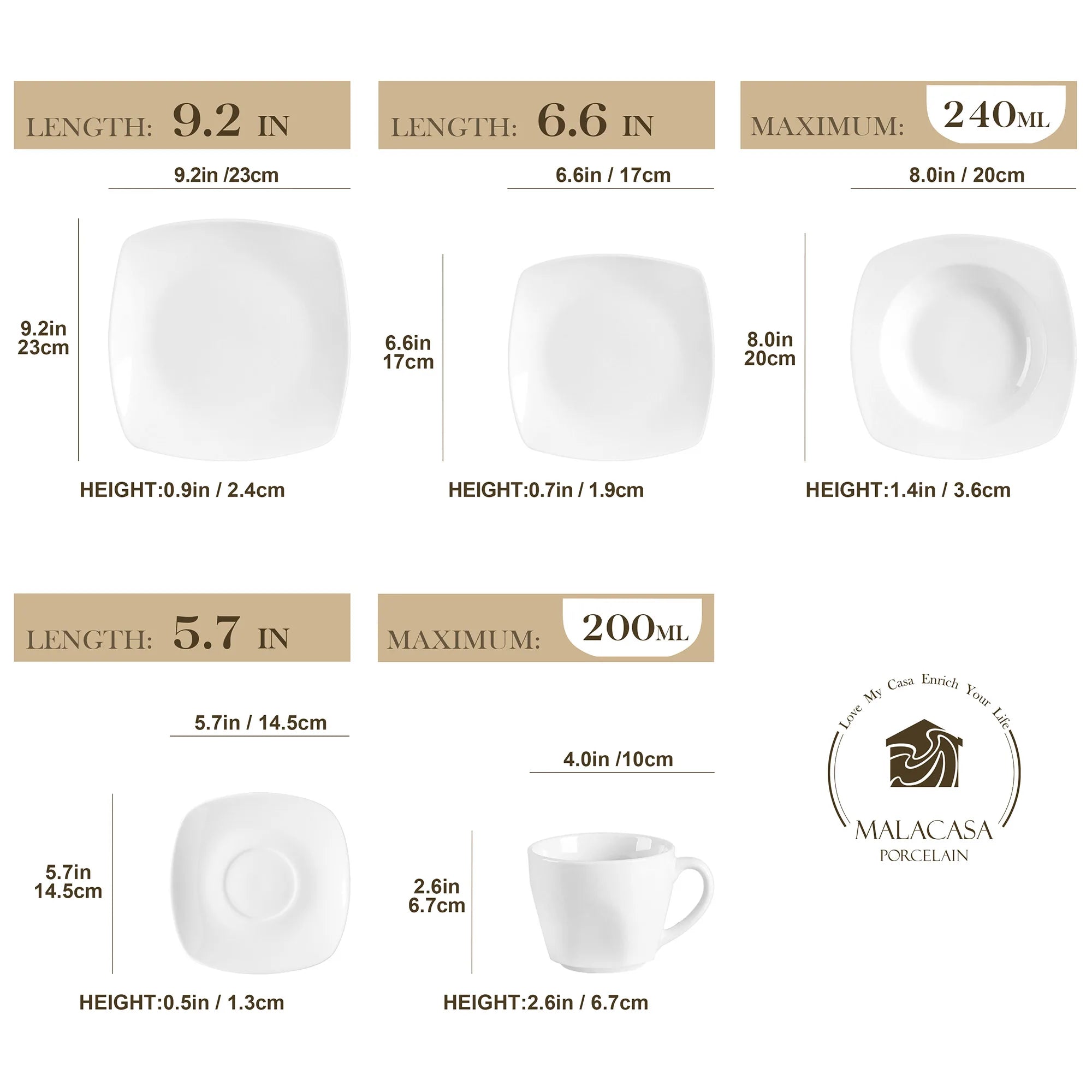 service de table porcelaine malacasa 30 pieces moderne