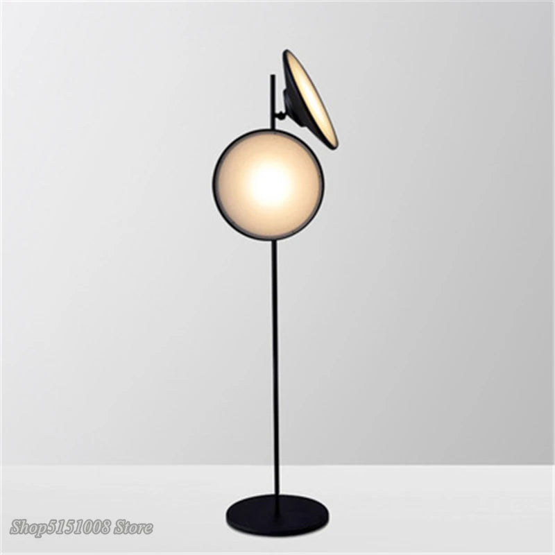 lampadaire led moderne design nordique double lumière décorative - vue 4 sur 7