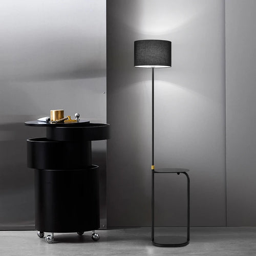 lampadaire minimaliste multifonctionnel avec interrupteur à pied - vue 4 sur 7