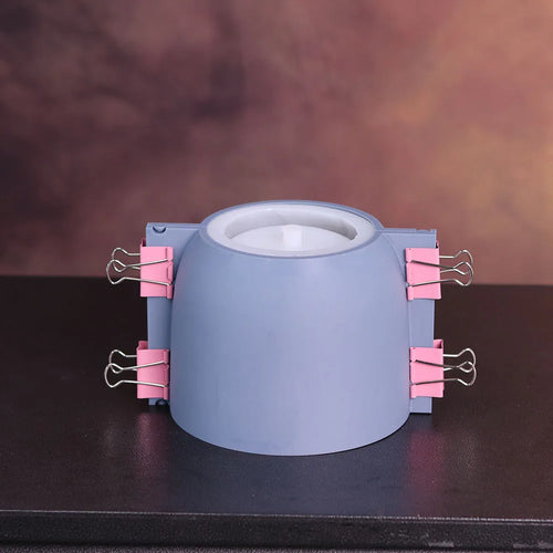 moule silicone pot fleurs béton motif vintage grand format - vue 4 sur 15