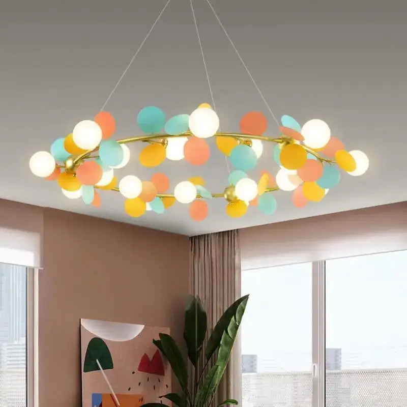 lustre design moderne en verre led style nordique pour intérieur - vue 2 sur 30