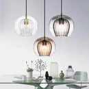 suspension en verre nordique à led pour décoration intérieure