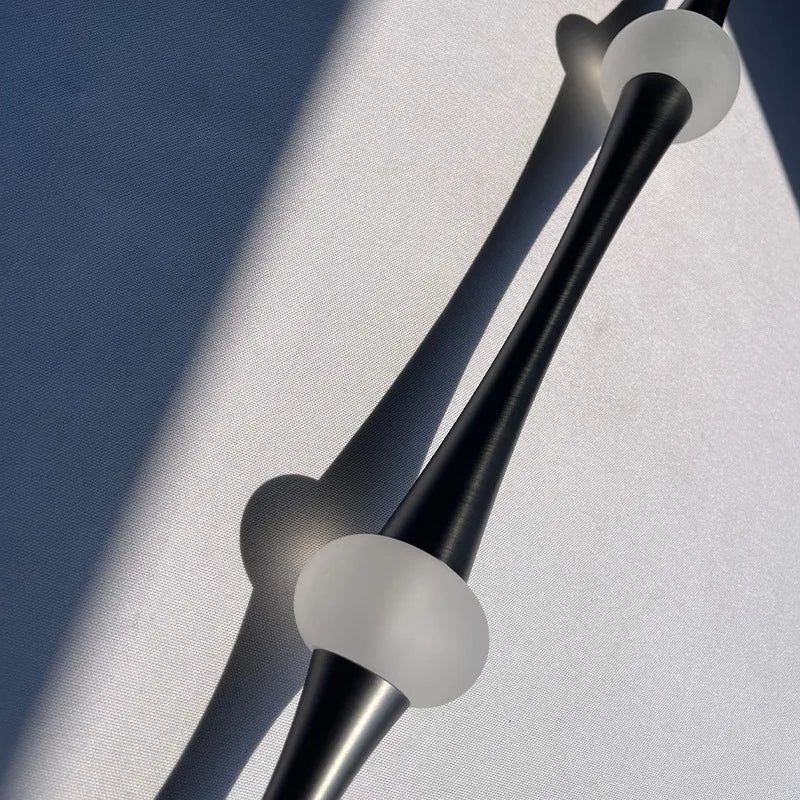 suspension nordique en acrylique design bambou pour décoration intérieure - vue 5 sur 10