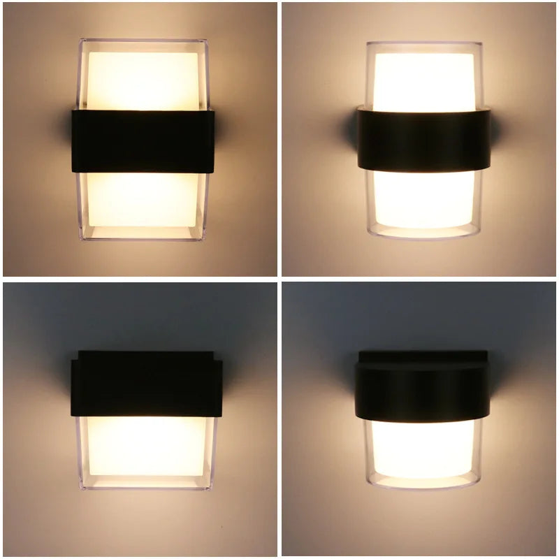 applique murale led résistantes à l'humidité pour décoration extérieure rurale