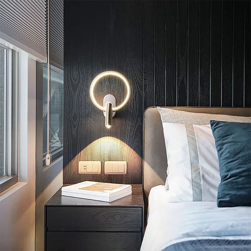 applique murale led moderne pour lecture et étude décorative - vue 4 sur 16