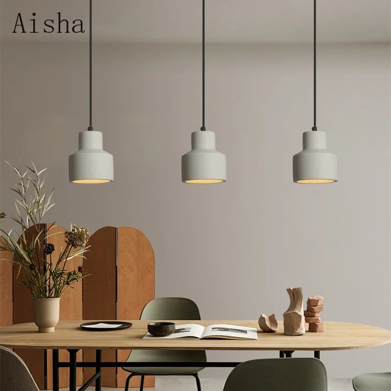 suspension industrielle en ciment pour décoration intérieure créative - vue 3 sur 8