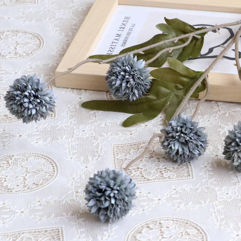 5 têtes de pissenlit fleurs artificielles pour décoration mariage fête - vue 8 sur 13