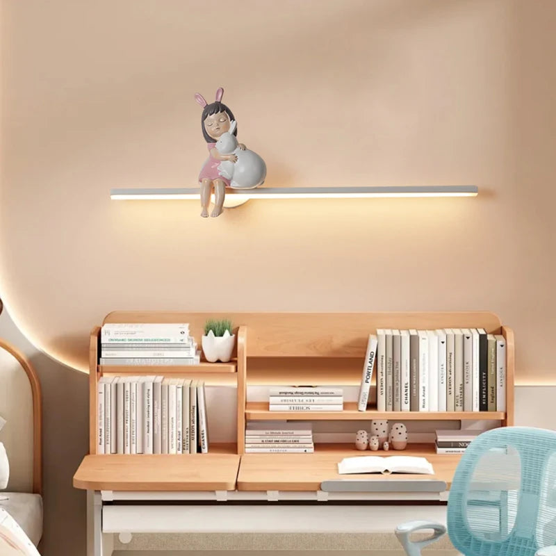 applique murale en forme de lapin pour décoration enfant - vue 6 sur 17