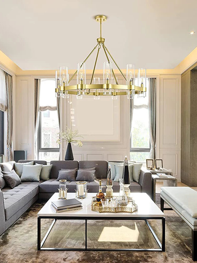 lustre vintage chrome tendance américaine pour intérieur élégant - vue 9 sur 10