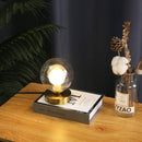 lampe de lecture led en verre doré pour décoration intérieure
