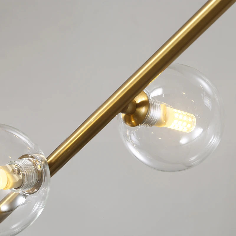lustre linéaire moderne pour décoration intérieure et table - vue 7 sur 10