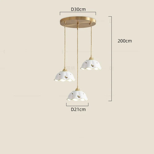 Suspension fleur en céramique moderne - vue 16 sur 30