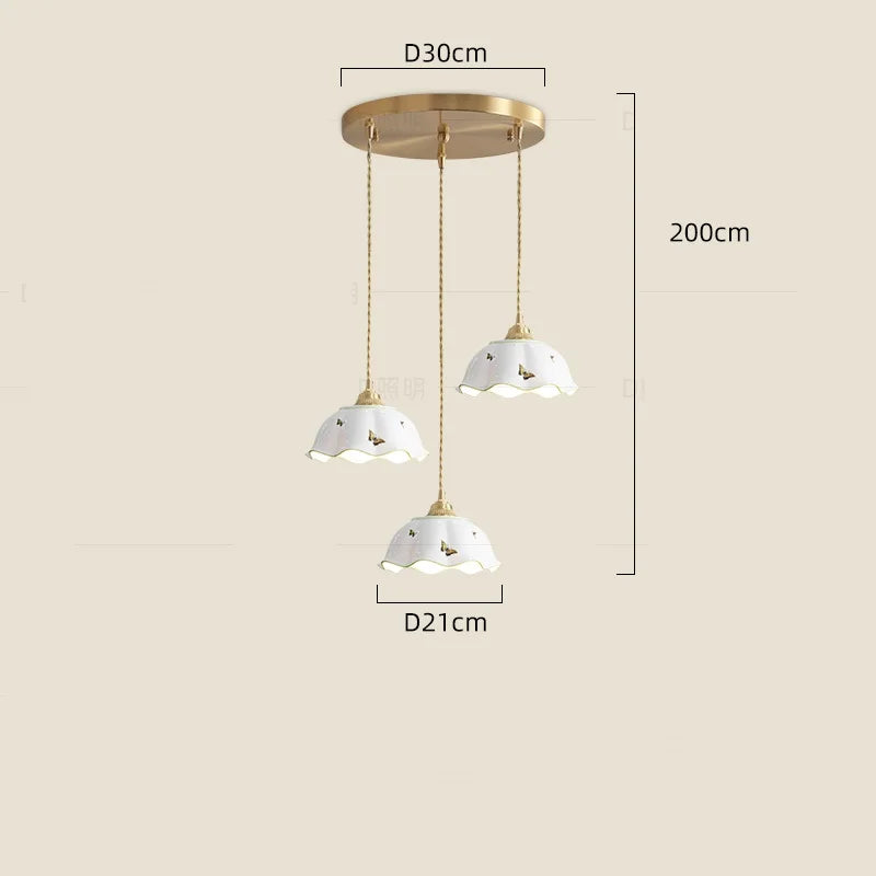 Suspension fleur en céramique moderne - vue 16 sur 30