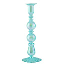 bougeoirs rétro coniques en verre pour décoration élégante