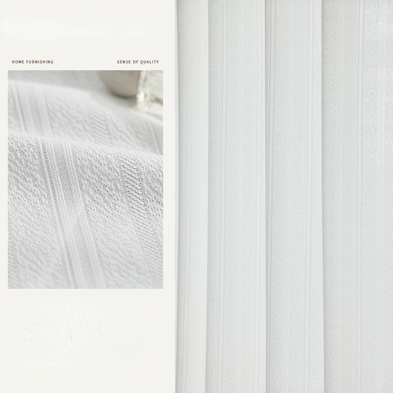 Voilage rideau léger style japonais pour salon chambre