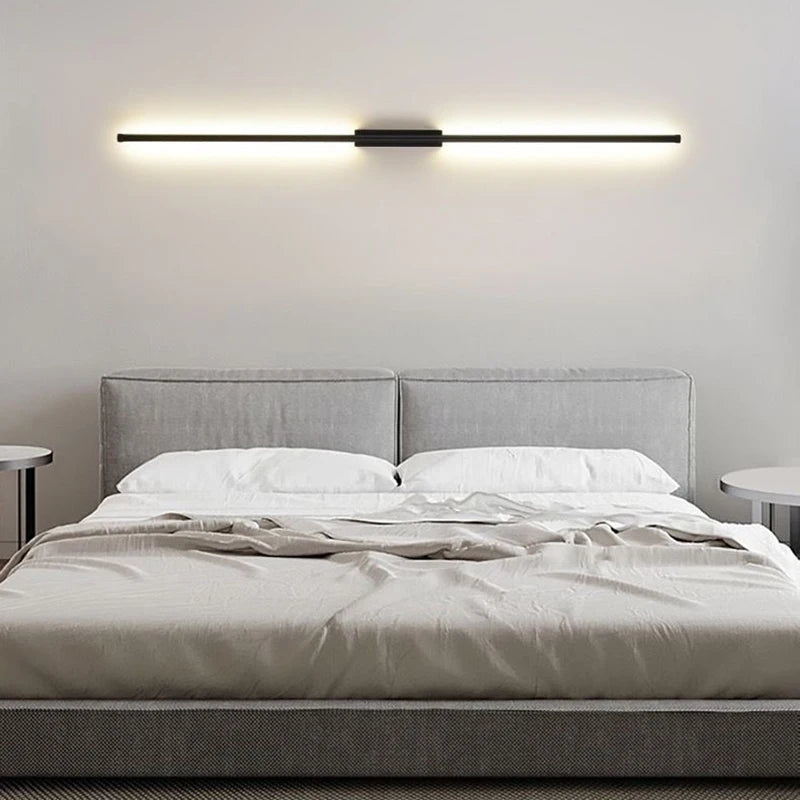 Nordique noir applique murale LED lumières applique pour chambre salon lampes d'intérieur applique murale Luminaires décor pour la maison AC110-220V