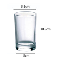 Verres droits en verre épais style minimaliste