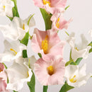 fleurs artificielles glaïeuls pour décoration de fête et bureau