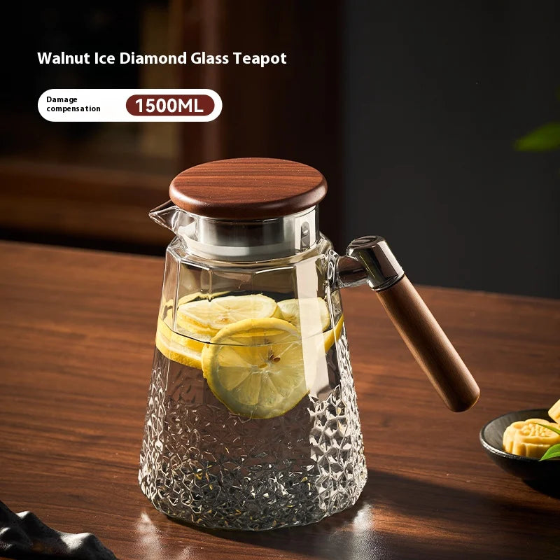 carafe eau verre epais grande capacite resistante chaleur