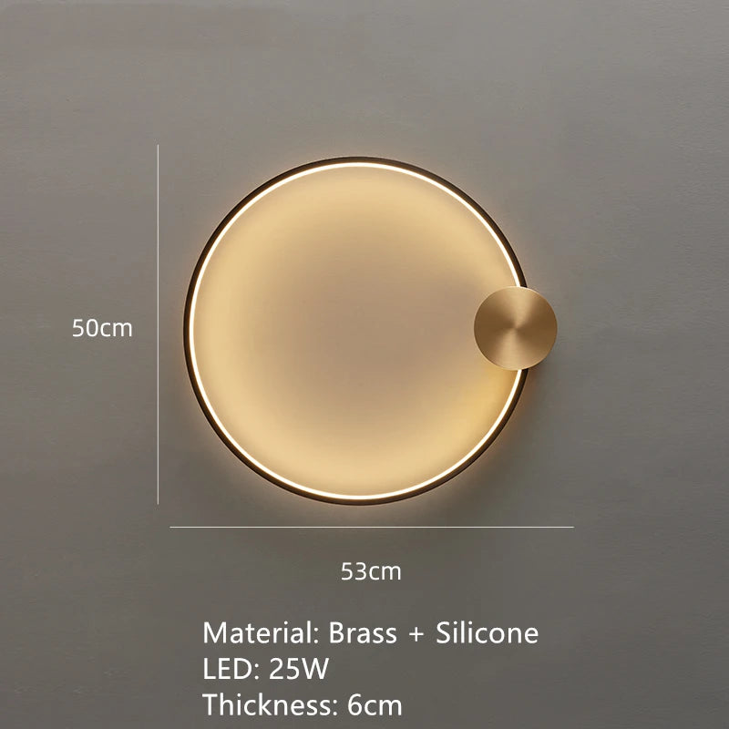 applique murale led en laiton style art déco pour intérieur moderne - vue 17 sur 23