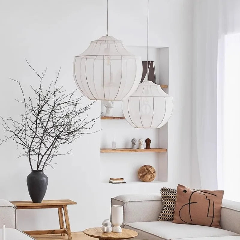 suspension moderne en tissu pour décor intérieur minimaliste