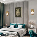Design américain créatif Yuanbao fer Art applique lumière de luxe étude Art Simple moderne chambre hôtel couloir or lampe à LED