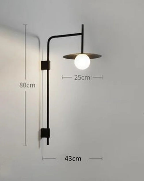 applique murale led moderne à bras mobile simple - vue 8 sur 12