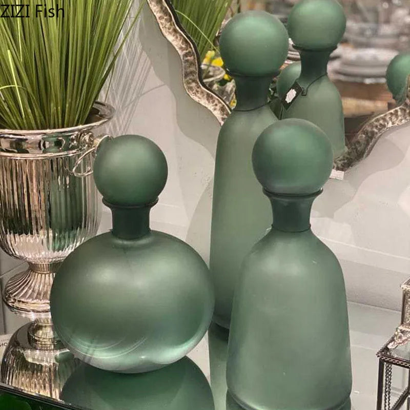 vase en verre dépoli pour fleurs artificielles décoration moderne - vue 4 sur 21