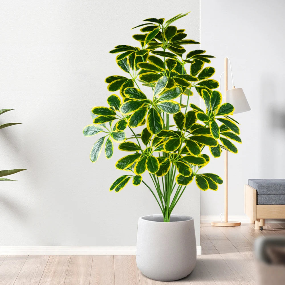 plantes artificielles de palmier et monstera pour décoration intérieure et extérieure - vue 6 sur 12