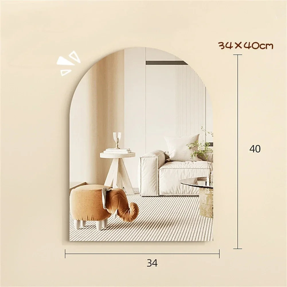 miroir mural nuage décoratif en acrylique incassable pour la maison - vue 6 sur 15