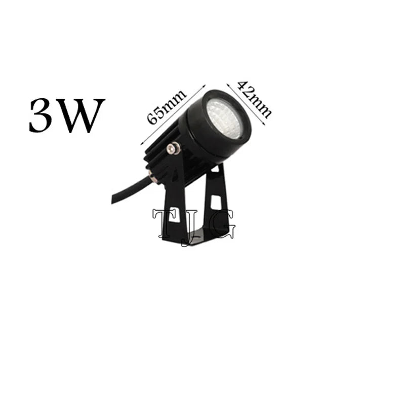 éclairage de jardin led étanche lampe de pelouse extérieure - vue 13 sur 14