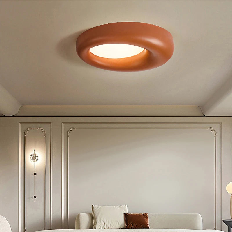 Plafonnier Led de Style crème nordique - vue 4 sur 9