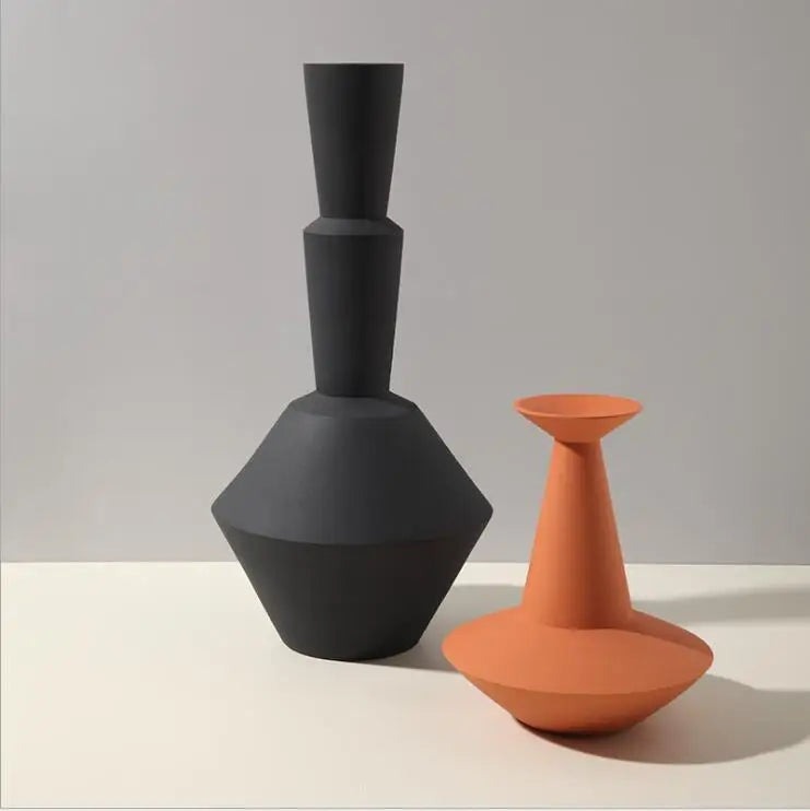 vase en céramique nordique décoration artisanale pour intérieur - vue 4 sur 10