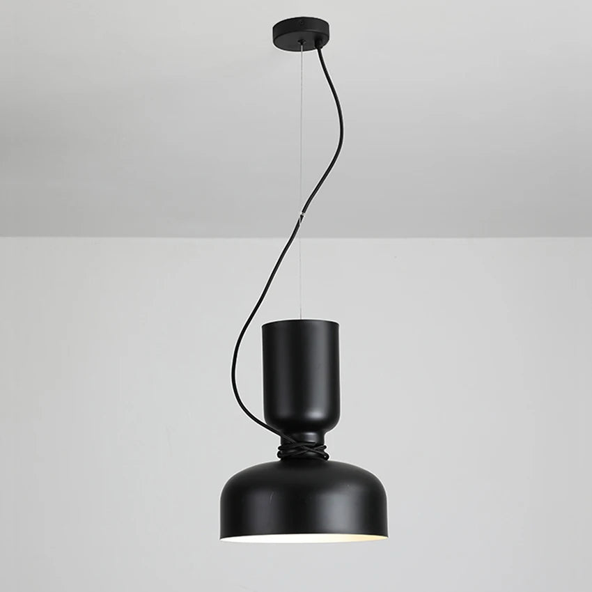 Nordique LED Moderne Danois Designer Art Créatif Restaurant Suspension En Fer Forgé Abat-Jour Bar Café Cuisine Suspension Lampe - vue 5 sur 17