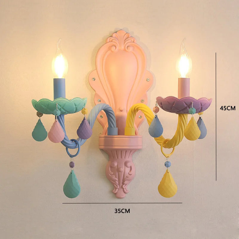 lustre arc-en-ciel en cristal design kawaii pour décoration chambre enfant - vue 18 sur 18