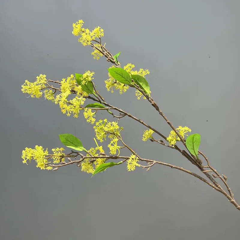 lot de 2 fleurs artificielles en saule des neiges décoratives