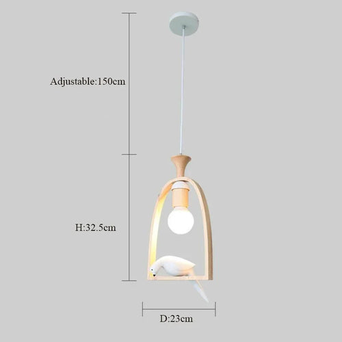 lustre créatif romantique design oiseau lumière suspendue décorative - vue 7 sur 6