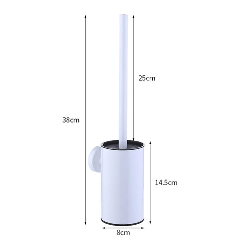 brosse en acier inoxydable avec support pour salle de bain - vue 13 sur 13