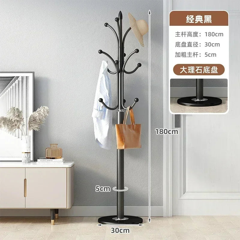 porte-manteau moderne en métal forme d'arbre pour économiser de l'espace - vue 9 sur 13