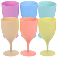 Lot de 6 flutes champagne plastique reutilisable fete