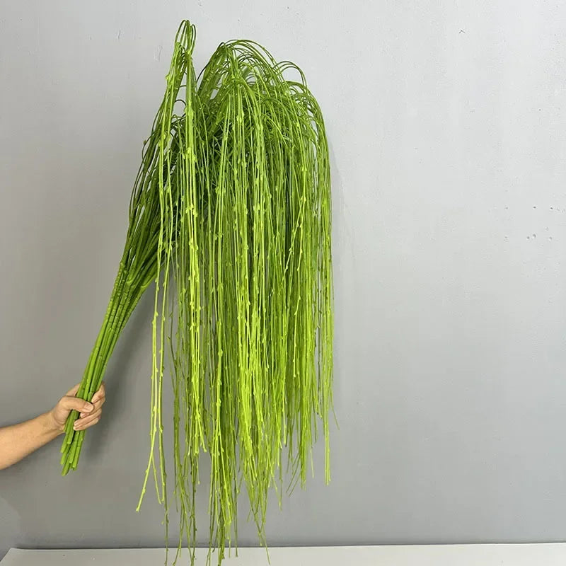plantes artificielles saule pleureur en plastique pour décoration intérieure - vue 5 sur 7