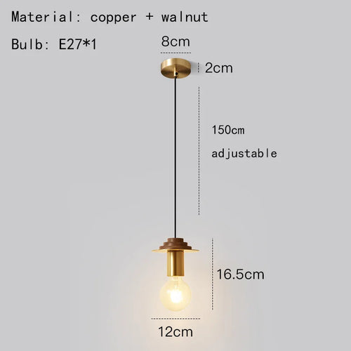 suspension moderne en bois et métal pour intérieur élégant - vue 11 sur 14