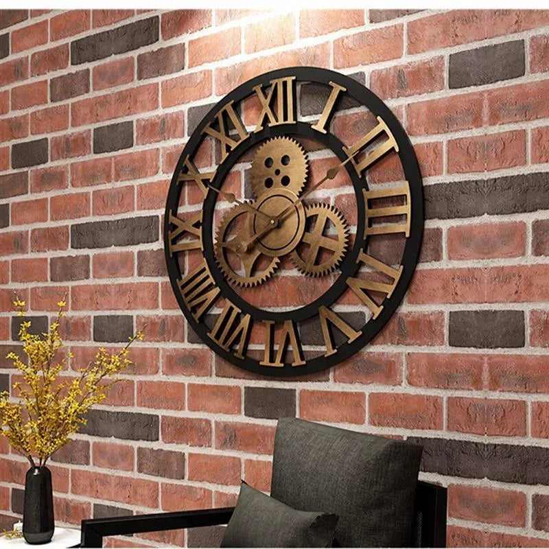 horloge murale rétro créative décorative pour un style unique - vue 8 sur 8