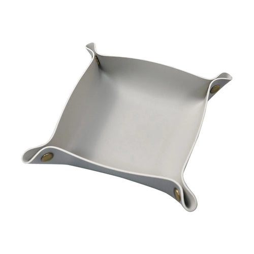 plateau pliable en cuir pour rangement divers et décoration - vue 14 sur 13