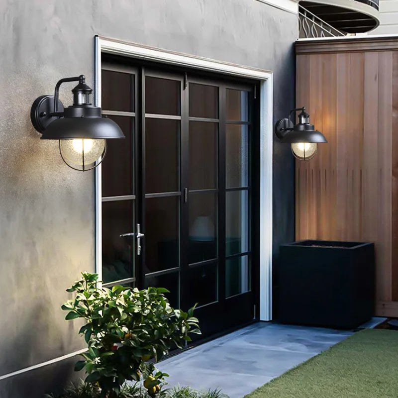 Applique extérieure E27 E26 rétro Villa couloir jardin extérieur mur passerelle ampoule balcon étanche porte terrasse lampe jardin - vue 5 sur 6