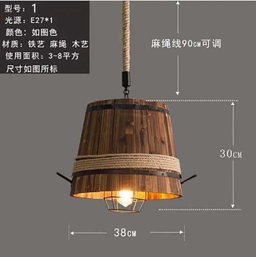 suspension en bois style nordique pour restaurants cafés et bars - vue 10 sur 10